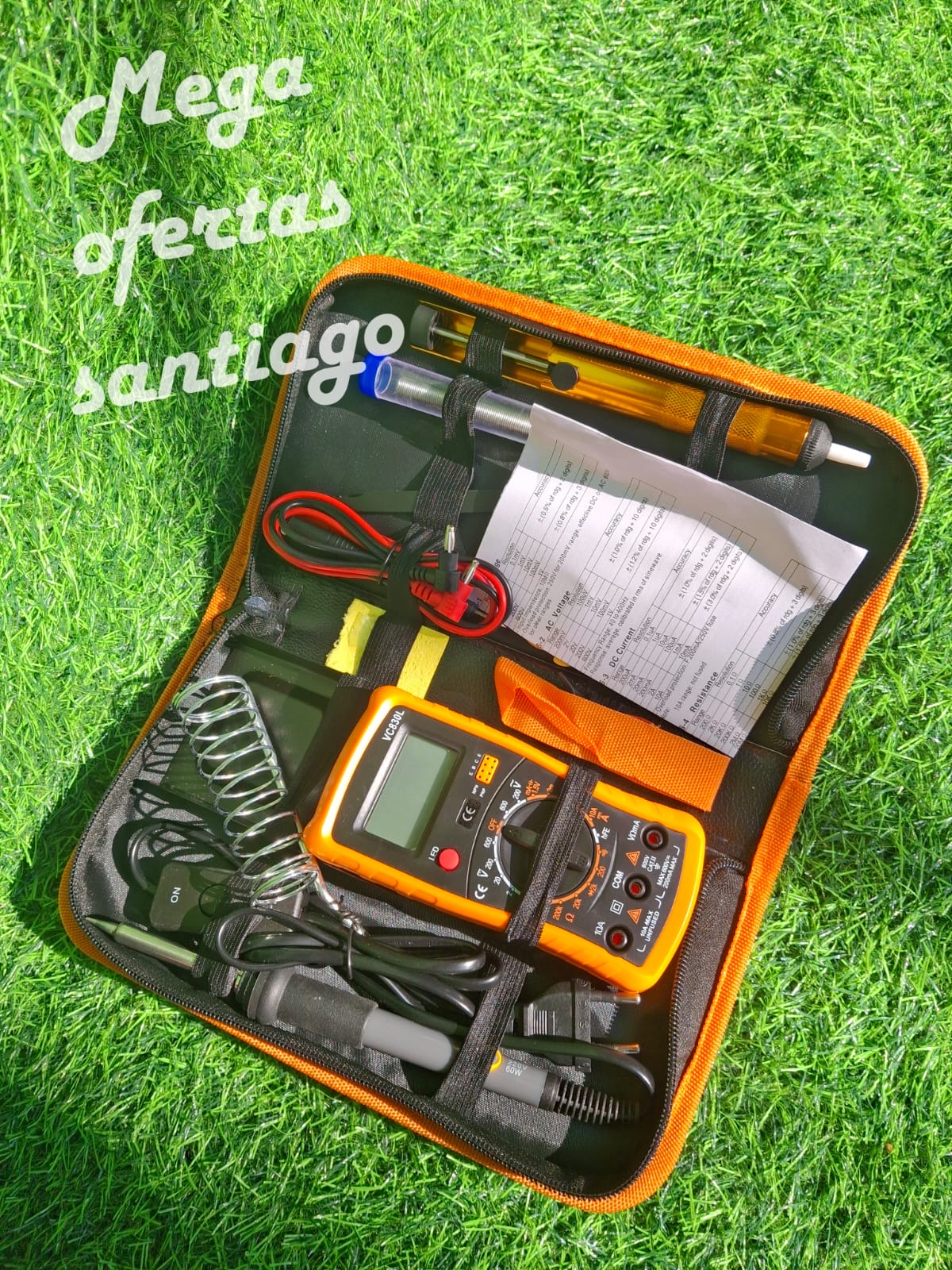 KIT DE MULTIMETRO DIGITAL+CAUTIN - Imagen 2