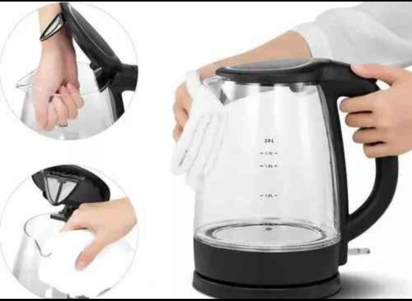 HERVIDOR ELECTRICO DE VIDRIO - Imagen 2