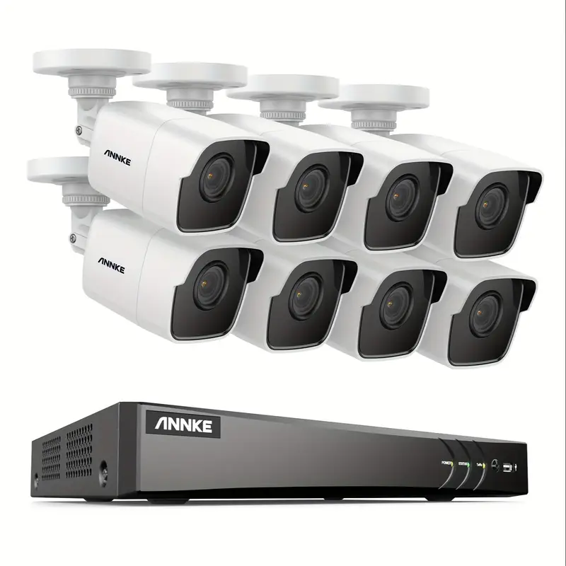 KIT DE 8 CAMARAS DE SEGURIDAD CON DVR