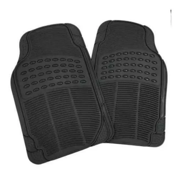 Alfombra Piso De Goma Auto Universal 4 Piezas Camello - Imagen 2