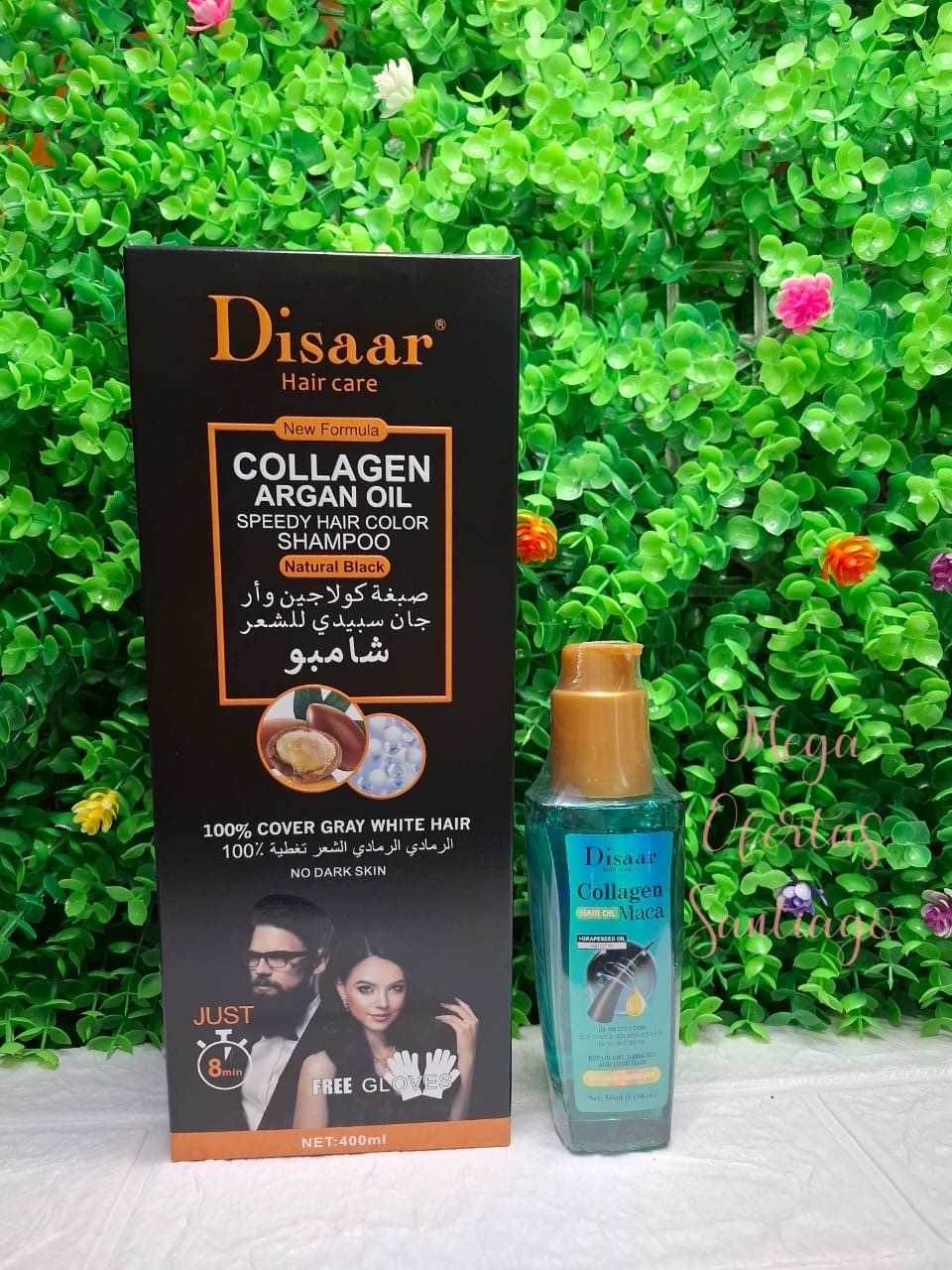 SHAMPOO CUBRE CANAS NEGRO MAS ACEITE REPARADOR - Imagen 2