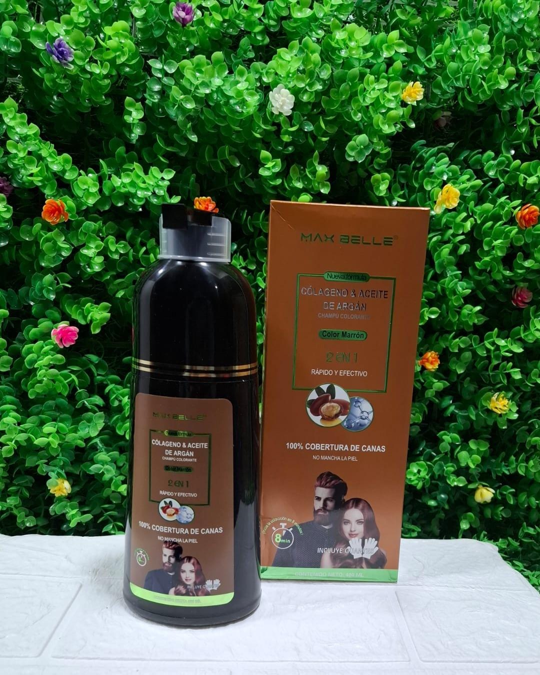 SHAPOO CUBRE CANAS CASTAÑO NATURAL - Imagen 2