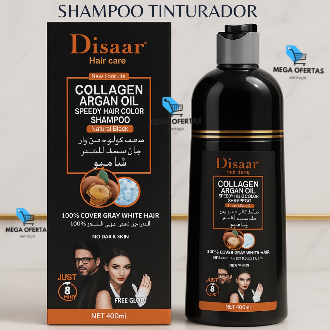 SHAMPOO CUBRE CANAS NEGRO DISAAR