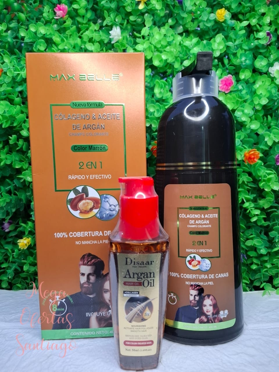 SHAMPOO CUBRE CANAS CASTAÑO NATURAL MAS ACEITE REPARADOR - Imagen 2