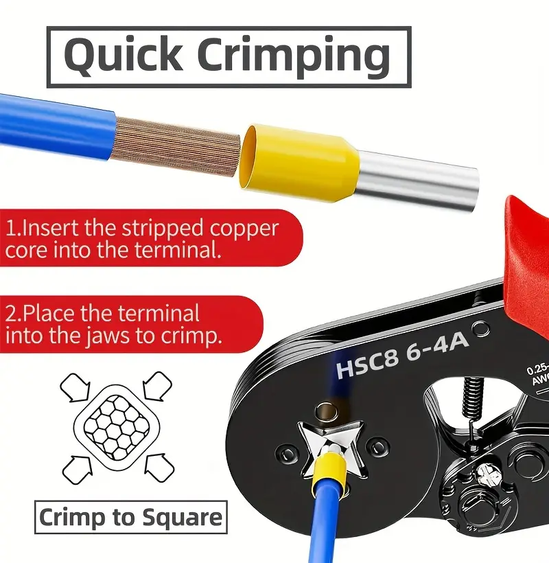 CRIMPEADORA ALICATE PRENSA PELACABLE MAS 1200 TERMINALES - Imagen 7