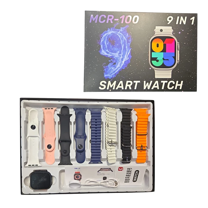 KIT DE RELOJ 9 EN 1 SMART WATCH