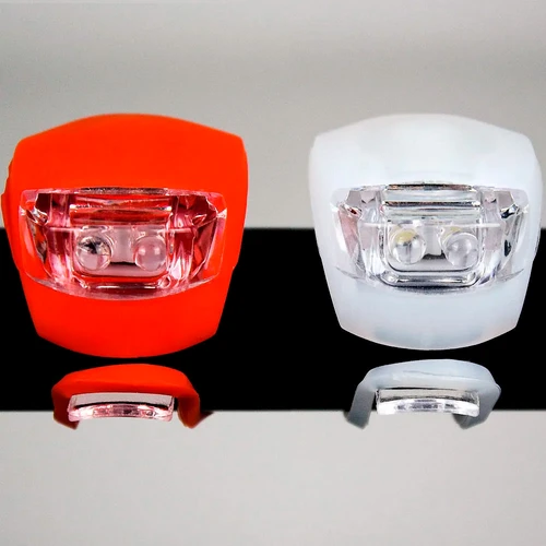 KIT DE LUCES PARA BICICLETA CON LUZ LED BLANCA Y ROJA