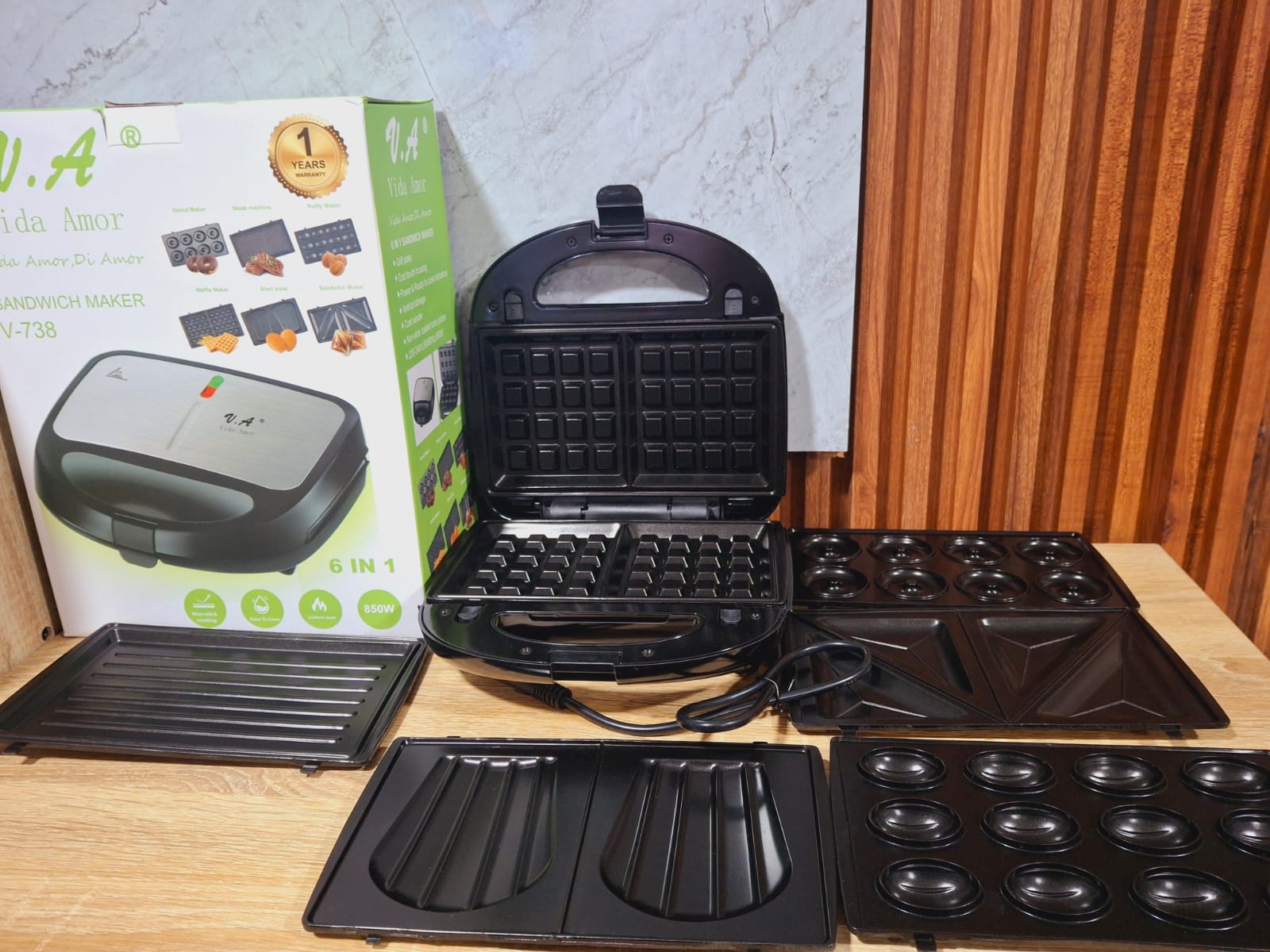 MAQUINA WAFLERA 6 EN 1 MULTIFUNSIONAL - Imagen 3