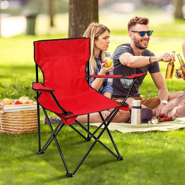 SILLA DE CAMPING PLEGABLE CON POSAVASOS