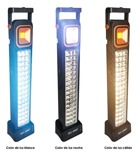 LAMPARA DE EMERGENCIA 48 LED SOLAR RECARGABLE - Imagen 2