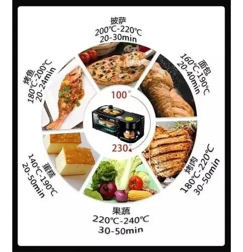 MAQUINA DE DESAYUNO HORNO 3 EN 1 - Imagen 4