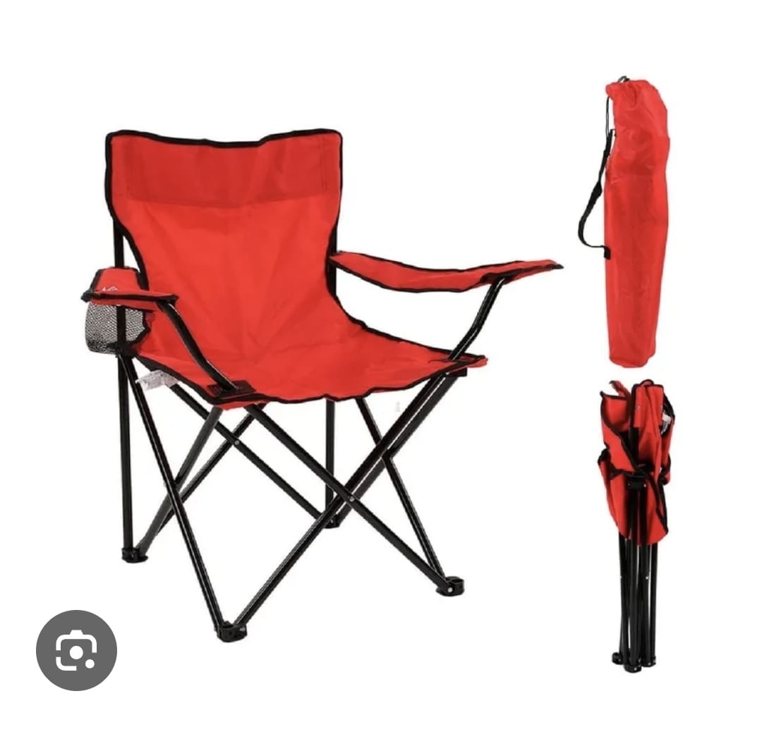 SILLA DE CAMPING PLEGABLE CON POSAVASOS - Imagen 3