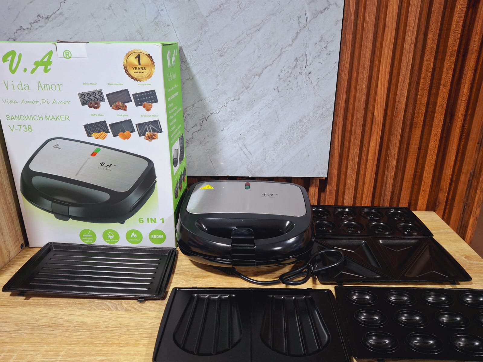 MAQUINA WAFLERA 6 EN 1 MULTIFUNSIONAL - Imagen 2