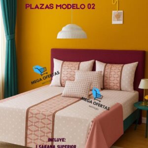 JUEGO DE SABANAS 2 PLAZAS MADELO 02