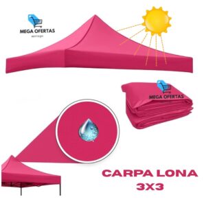 CARPA LONA DE TOLDO 3X3 COLOR FUCSIA