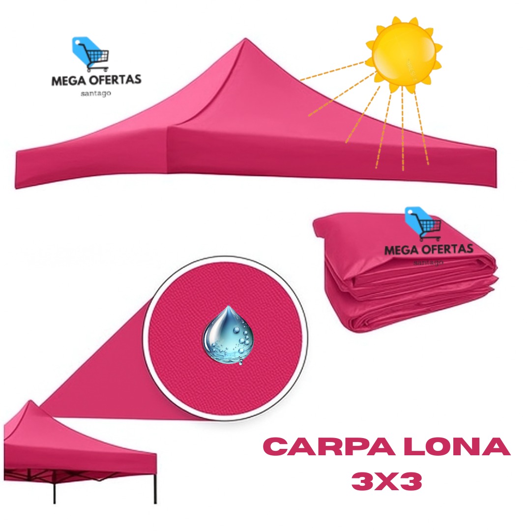 CARPA LONA DE TOLDO 3X3 COLOR FUCSIA