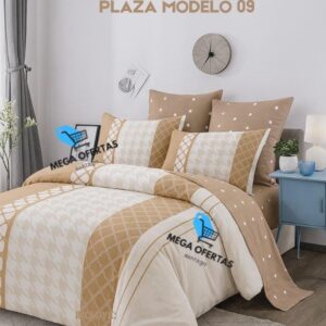 JUEGO DE SABANAS 2 PLAZAS MADELO 09