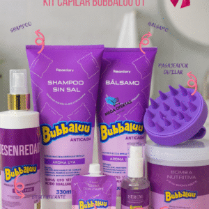 KIT CAPILAR BUBBALUU HIDRATANTE AROMA UVA