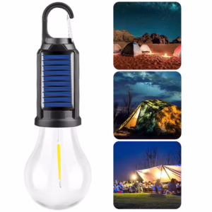 AMPOLLETA SOLAR RECARGABLE USB CAMAPING EMERGENCIA