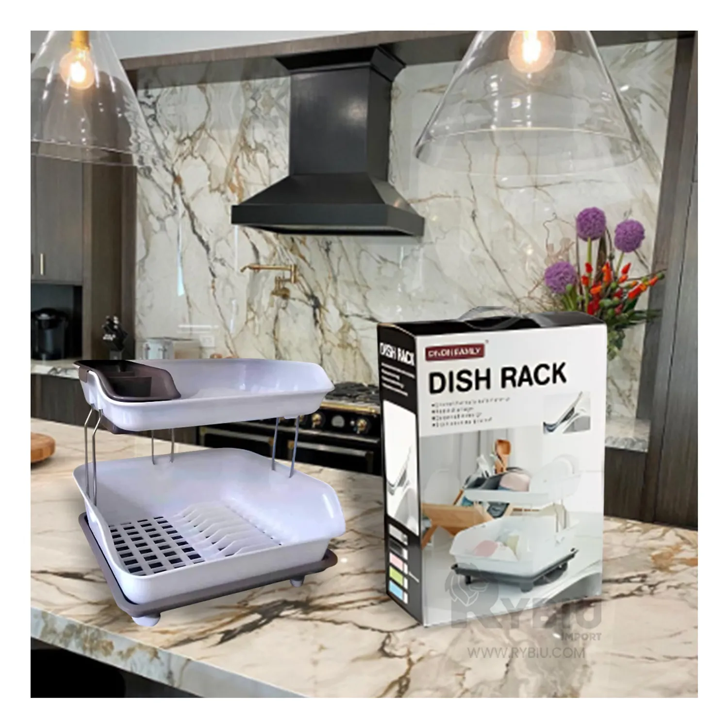 ESCURRIDOR DE PLASTICO 2 NIVELES