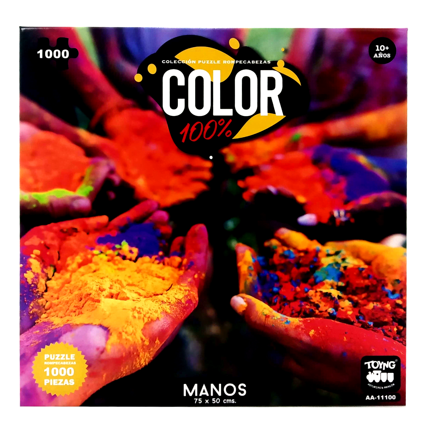 Puzzle 1000 piezas color. manos - Imagen 2