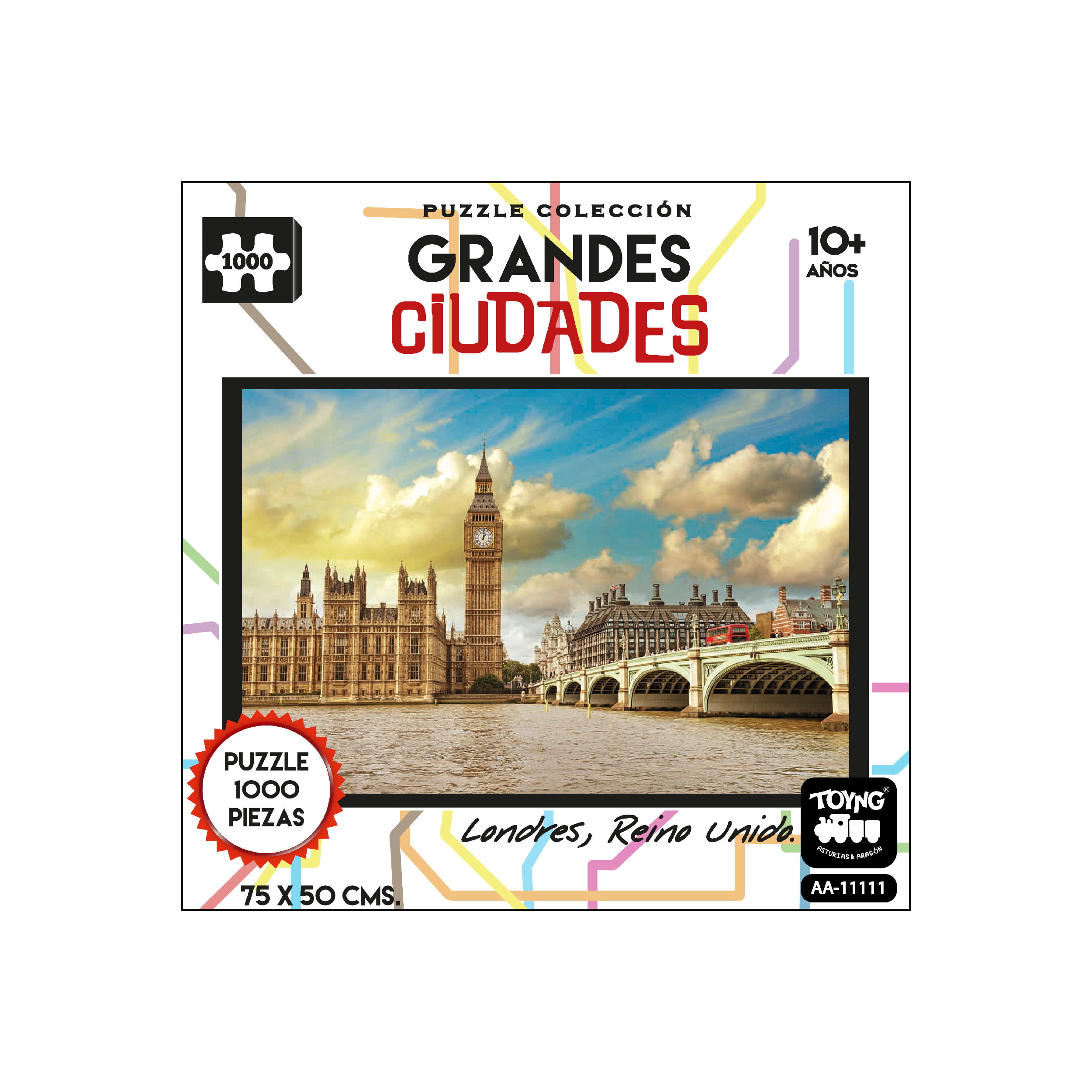 Puzzle 1000 piezas grandes ciudades londres