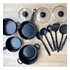 Set X 13 Piezas Batería Cocina Ollas Sartenes Antiadherentes