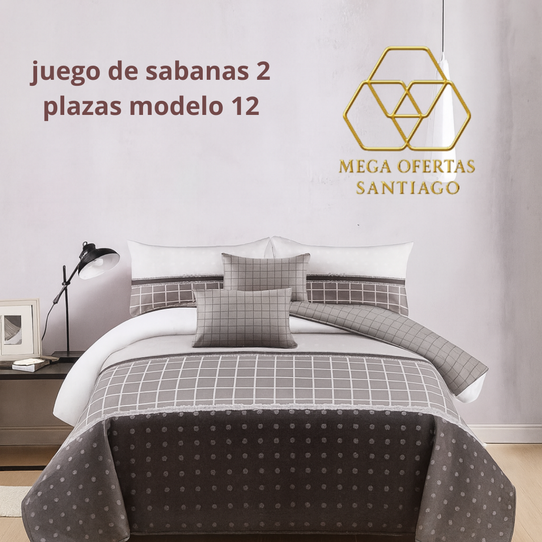 JUEGO DE SABANAS 2 PLAZAS MODELO 12