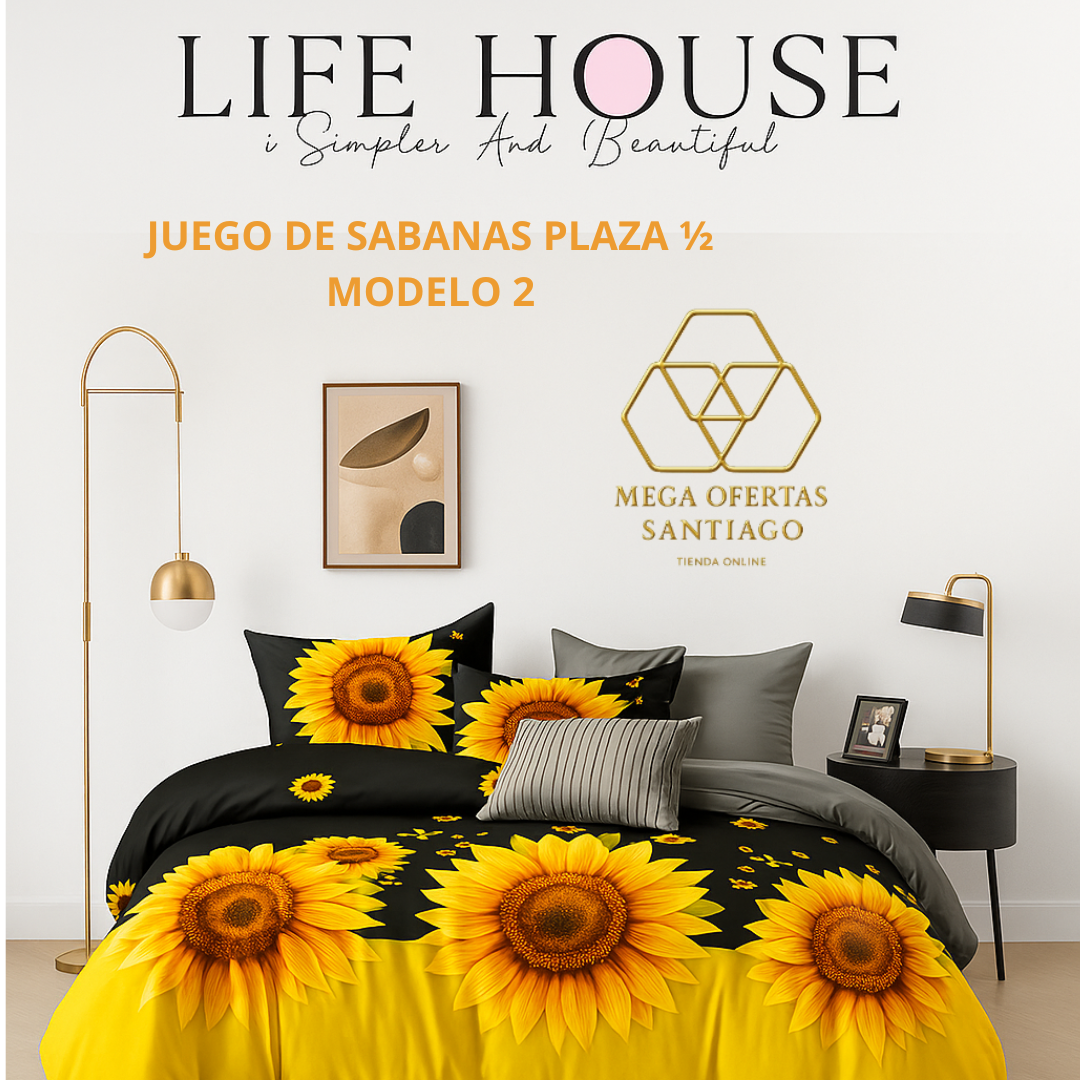 JUEGO DE SABANAS PLAZA1/2 MODELO 2