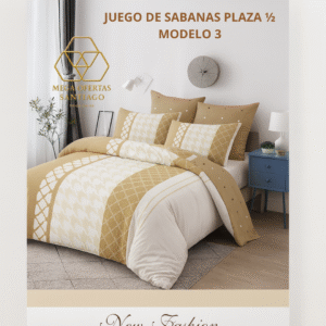 JUEGO DE SABANAS PLZA 1/2 MODELO 3