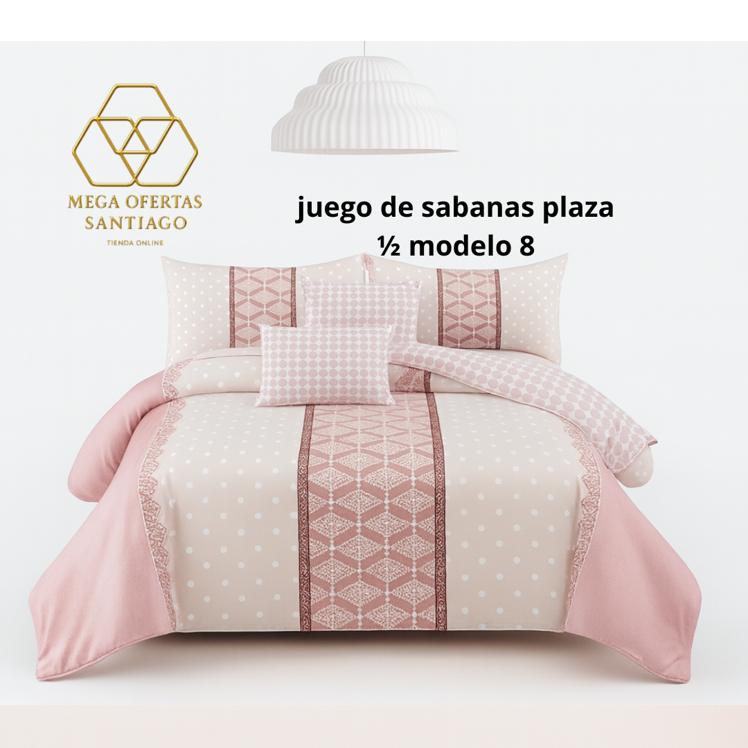 JUEGO DE SABANA PLAZA 1/2 MODELO 8