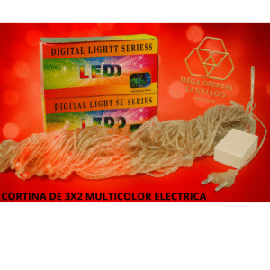 CORTINA DE 3X2 MULTICOLOR ELECTRICA