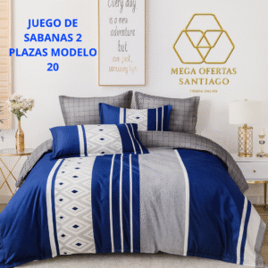 JUEGO DE SABANAS  2 PLAZAS MODELO 20