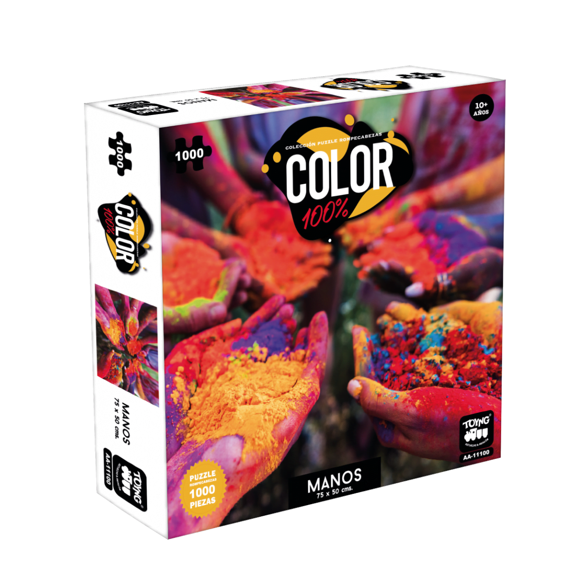 Puzzle 1000 piezas color. manos