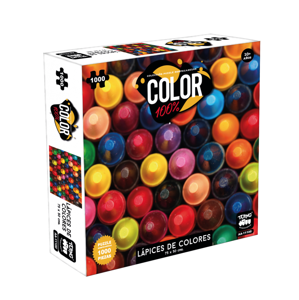 Puzzle 1000 piezas color. lápices