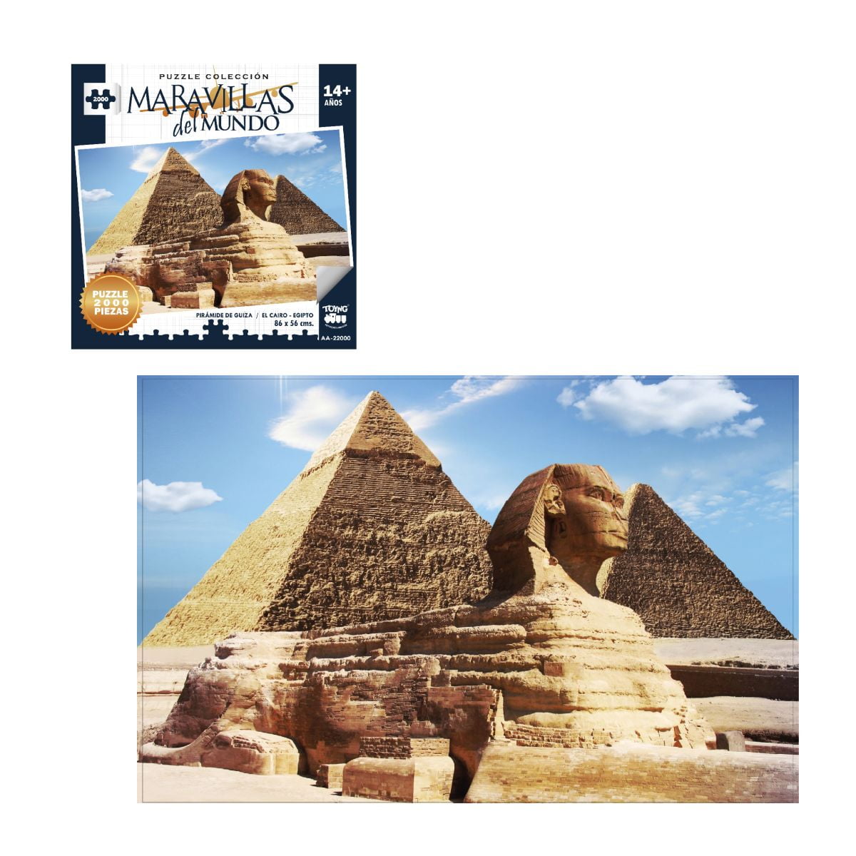 Puzzle 2000 piezas pirmide egipto - Imagen 2